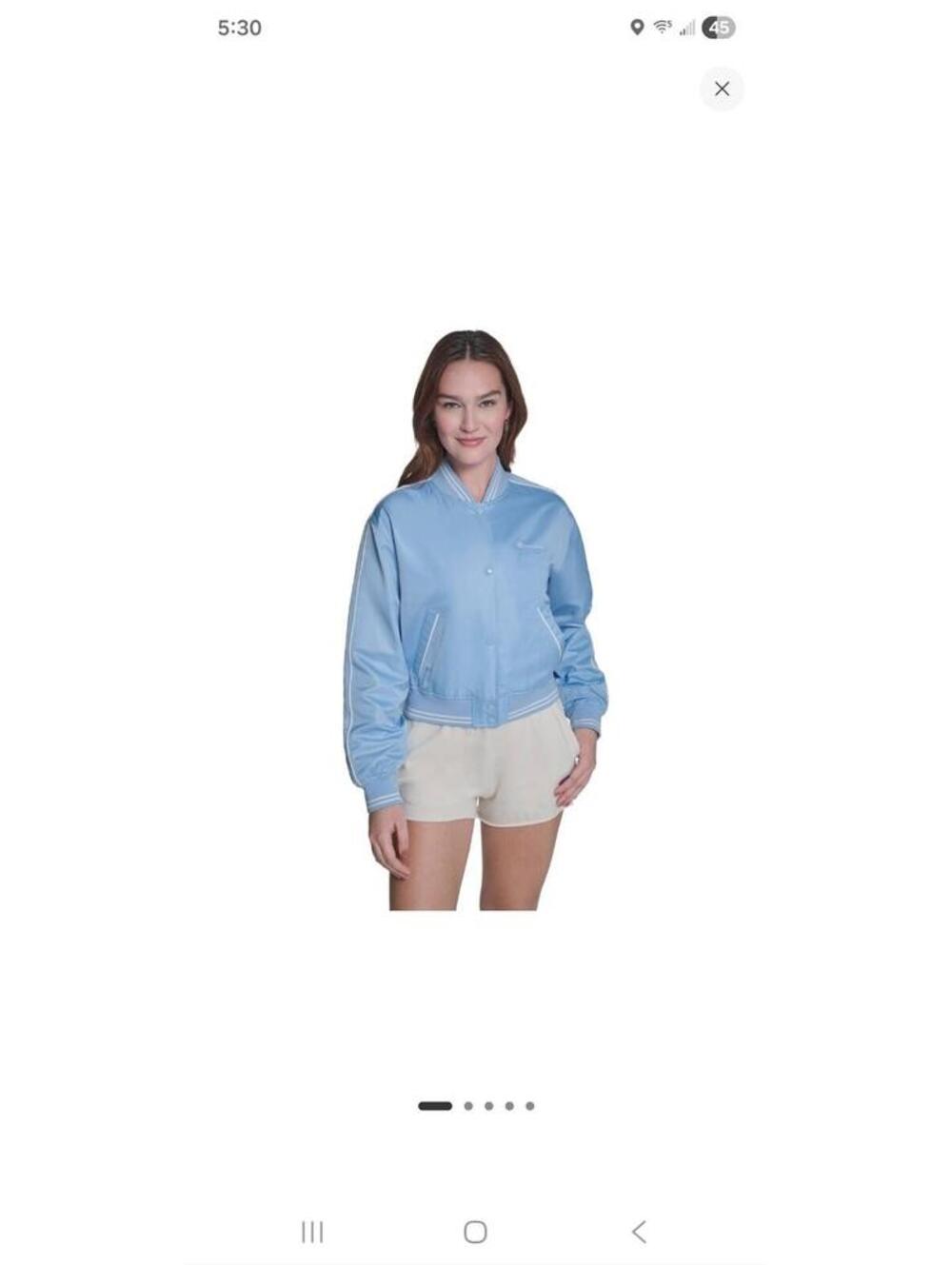 Women's Champion Cropped Varsity Jacket 2x